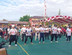 Semarak HUT Bhayangkara ke-78, Polres Kapuas Gelar Jalan Santai dan Senam Bersama