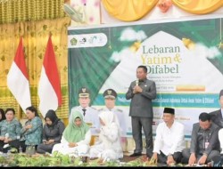 Bupati Kapuas Hadiri Lebaran Anak Yatim dan Difabel Bersama Kemenag dan Baznas