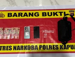 Satreskoba Polres Kapuas Tangkap Diduga Pengedar Sabu 1 Gram Lebih