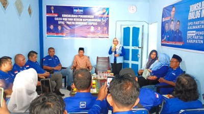DPD Partai Demokrat Konsolidasi dan Penjaringan Caleg Dini Untuk Pemilu 2029 di Kapuas
