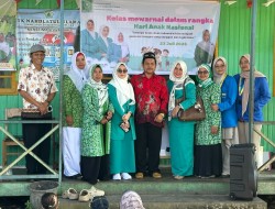 Memperingati HAN, Fatayat NU Kapuas Gelar Kelas Mewarnai