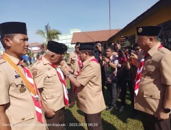 Bupati Kapuas HM. Wiyatno Pimpin Upacara HUT Pramuka ke-64