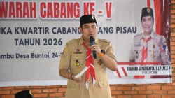 Muscab Kwartir Cabang Pramuka Kabupaten Pulang Pisau ke-V Dibuka Wakil Bupati H. Ahmad Jayadikarta.